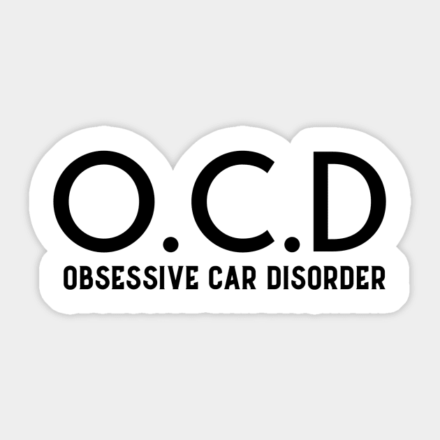 Obsessive Car Disorder Sticker by Sloop